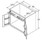 Aristokraft Cabinetry All Plywood Series Benton Birch Paint Sink Base Supercabinet SB36STNSB