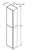 Aristokraft Cabinetry All Plywood Series Benton Birch Paint Utility Cabinet U189612R Hinged Right