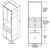 Aristokraft Cabinetry All Plywood Series Benton Birch Paint Microwave Tall Cabinet TMW3396B