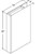 Aristokraft Cabinetry All Plywood Series Benton Birch Paint Wall Box Column Filler W34215BCF