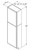 Aristokraft Cabinetry All Plywood Series Benton Birch Paint Utility Cabinet U2112R Hinged Right