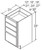 Aristokraft Cabinetry All Plywood Series Benton Birch Vanity Four Drawer Base VDB2435-4