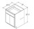 Aristokraft Cabinetry All Plywood Series Benton Birch Universal Base Cabinet B2432.5DD