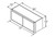 Aristokraft Cabinetry All Plywood Series Brellin PureStyle 5 Piece Wall Cabinet with Trimmable Frame on Each Side WT3714B