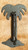 Agave Ironworks - Palm Tree Knocker - KN017-04 - Dark Bronze