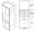 Aristokraft Cabinetry All Plywood Series Brellin PureStyle Microwave Tall Cabinet TMW3390B