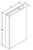 Aristokraft Cabinetry All Plywood Series Brellin PureStyle Base Box Column Filler B33527BCF