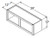 Aristokraft Cabinetry Select Series Brellin PureStyle Wall Open Cabinet WOL3912