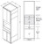 Aristokraft Cabinetry Select Series Brellin PureStyle Microwave Tall Cabinet TMW2796B
