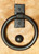 Agave Ironworks - Smooth Ring Knocker/Pull - KN015/PU014-01 - Flat Black