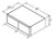 Aristokraft Cabinetry Select Series Brellin Purestyle Refrigerator Wall Cabinet RWT3712B