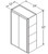 Aristokraft Cabinetry All Plywood Series Brellin Sarsaparilla PureStyle 5 Piece Wall Cabinet W2442DD