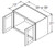 Aristokraft Cabinetry All Plywood Series Brellin Sarsaparilla PureStyle 5 Piece Wall Cabinet with Doors Prepped For Glass WPG362115B
