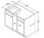 Aristokraft Cabinetry All Plywood Series Brellin Sarsaparilla PureStyle 5 Piece Blind Corner Base BC45