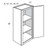 Aristokraft Cabinetry Select Series Brellin Sarsaparilla PureStyle 5 Piece Wall Cabinet W1236L Hinged Left