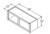 Aristokraft Cabinetry Select Series Brellin Sarsaparilla PureStyle 5 Piece Wall Open Cabinet WOL3912