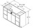 Aristokraft Cabinetry Select Series Brellin Sarsaparilla PureStyle 5 Piece Vanity Double Drawer Base VDDB6032.518