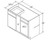 Aristokraft Cabinetry All Plywood Series Brellin Sarsaparilla PureStyle Blind Corner Base BC48