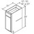 Aristokraft Cabinetry All Plywood Series Brellin Sarsaparilla PureStyle Vanity Base VB1535