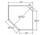 Aristokraft Cabinetry All Plywood Series Brellin Sarsaparilla PureStyle Diagonal Wall Cabinet with Glass DCWG2714