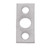 JVJ Hardware - Flush Bolt - Satin Nickel - 90446