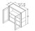 Aristokraft Cabinetry Select Series Brellin Sarsaparilla PureStyle Wall Cabinet With Doors Prepped for Glass WPG2436DD