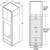 Aristokraft Cabinetry Select Series Brellin Sarsaparilla PureStyle Double Oven Cabinet OD3396B