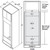 Aristokraft Cabinetry Select Series Brellin Sarsaparilla PureStyle Double Oven Cabinet OD30B