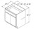 Aristokraft Cabinetry Select Series Brellin Sarsaparilla PureStyle Universal Base Cabinet B3632.5B