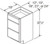 Aristokraft Cabinetry Select Series Brellin Sarsaparilla PureStyle Vanity Three Drawer Base VDB2432.518