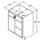 Aristokraft Cabinetry Select Series Brellin Sarsaparilla PureStyle Vanity With Drawer Base VSD2432.518R Hinged Right