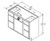 Aristokraft Cabinetry Select Series Brellin Sarsaparilla PureStyle Vanity Double Drawer Base VDDB4232.518