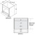 Aristokraft Cabinetry Select Series Brellin Sarsaparilla PureStyle Microwave Base Cabinet BMW3035
