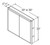 Aristokraft Cabinetry Select Series Brellin Sarsaparilla PureStyle Vanity Wall Cabinet VW3630