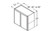 Aristokraft Cabinetry Select Series Glyn Birch Paint Wall Cabinet W3924