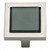 Atlas Homewares - 230-BLK-BRN - Spa Black Square Knob - Brushed Nickel
