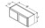 Aristokraft Cabinetry Select Series Glyn Birch Paint Wall Cabinet W3914
