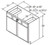 Aristokraft Cabinetry Select Series Glyn Birch Paint Vanity Sink Base VSB4235
