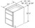 Aristokraft Cabinetry Select Series Glyn Birch Paint Vanity Three Drawer Base VDB1532.5