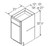 Aristokraft Cabinetry Select Series Glyn Birch Paint Vanity Base VB2132.5