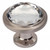 Atlas Homewares - 343-BRN - Crystal Round Knob - Brushed Nickel