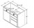 Aristokraft Cabinetry Select Series Glyn Birch Paint Vanity Door and Drawer Base VSD3935L Hinged Left