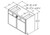 Aristokraft Cabinetry Select Series Glyn Birch Paint Vanity Sink Base VSB4532.5