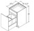 Aristokraft Cabinetry All Plywood Series Glyn Birch Waste Basket Base BWB21BMG
