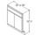 Aristokraft Cabinetry All Plywood Series Glyn Birch Universal Sink Front SF3032.5b
