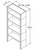 Aristokraft Cabinetry Select Series Glyn Birch Bookcase BK3664.5