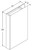 Aristokraft Cabinetry Select Series Ellis PureStyle Base Box Column Filler B33527BCF