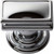 Atlas Homewares - 377-CH - Campaign Rectangle Knob 1 1/2 Inch - Polished Chrome