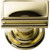 Atlas Homewares - 377-PB - Campaign Rectangle Knob 1 1/2 Inch - Polished Brass