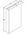 Aristokraft Cabinetry Select Series Briarcliff II Paint Tall Box Column Filler T39627BCF